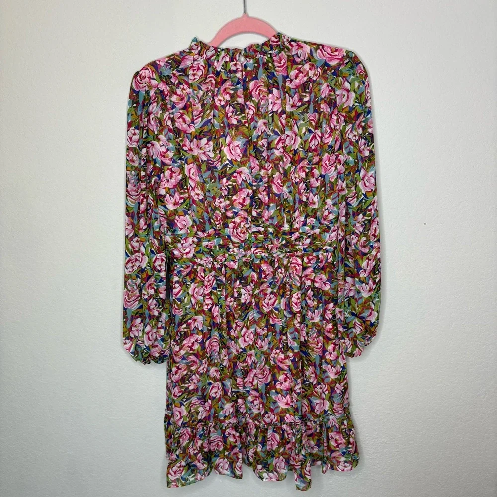 New with Tags Julia Jordan Chiffon Mock-Neck Shift Dress - Picture 4 of 9